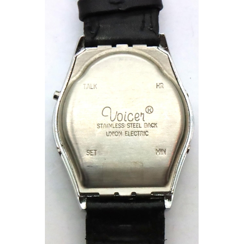 87 - Voicer talking wristwatch, requires battery. P&P Group 1 (£14+VAT for the first lot and £1+VAT for s... 