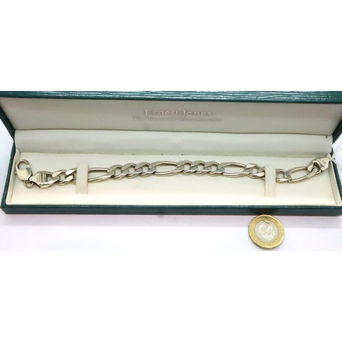 97 - 925 silver bracelet, L: 23 cm, 36g. P&P Group 1 (£14+VAT for the first lot and £1+VAT for subsequent... 