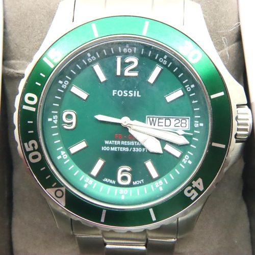 99 - Fossil; gents boxed wristwatch, working at lotting. P&P Group 1 (£14+VAT for the first lot and £1+VA... 