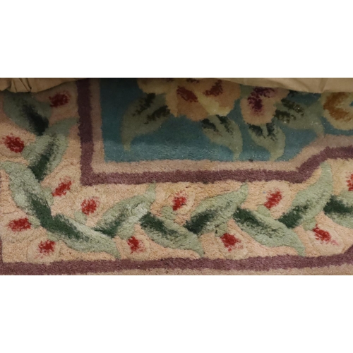 459 - *** WITHDRAWN *** Large yellow ground wool rug. Not available for in-house P&P, contact Paul O'Hea a... 