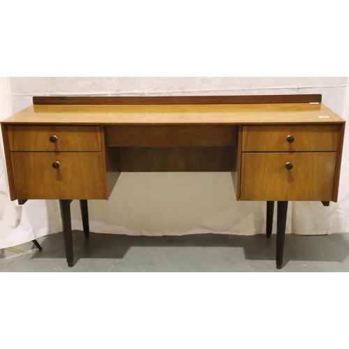 466 - E Gomme for G Plan teak dressing table, 42 x 139 x 68 cm H. Not available for in-house P&P, contact ... 