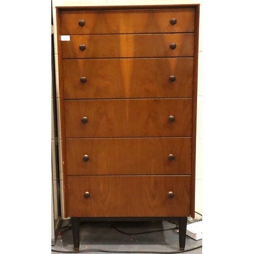 460 - E Gomme for G Plan narrow chest of drawers, 62 x 41 x 118 cm H. Not available for in-house P&P, cont... 