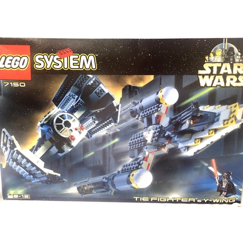 2106 - Lego System 7150 Star Wars Tie Fighter and Y-Wing. P&P Group 1 (£14+VAT for the first lot and £1+VAT... 