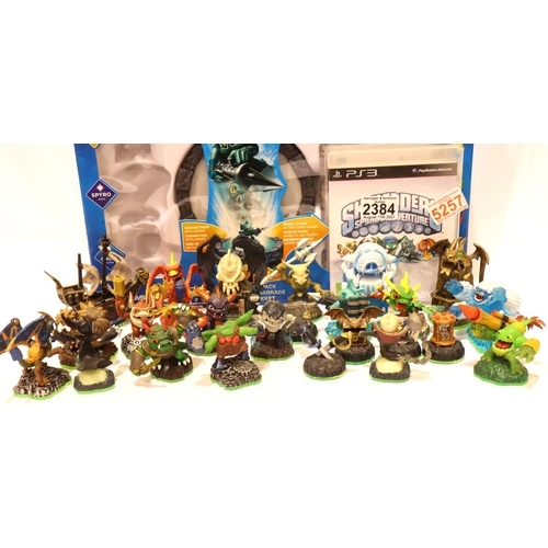 2384 - Skylanders Spyros Adventure; twenty unboxed with Sony Playstation 3 game and portal. P&P Group 3 (£2... 