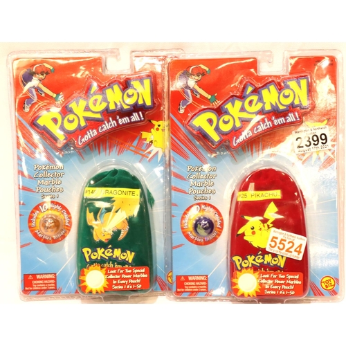 2399 - Pokemon; unopened collector marble pouches number 25 and 149 Pikachu and Dragonite. P&P Group 1 (£14... 