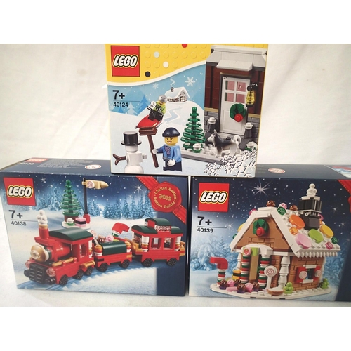 2084 - Three Lego sets, 40138, 40139, 40124, contents unchecked. P&P Group 1 (£14+VAT for the first lot and... 