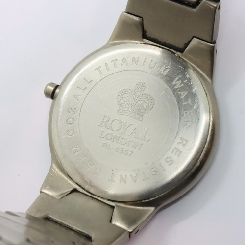 103 - Boxed Royal London wristwatch and a Seiko example. P&P Group 1 (£14+VAT for the first lot and £1+VAT... 