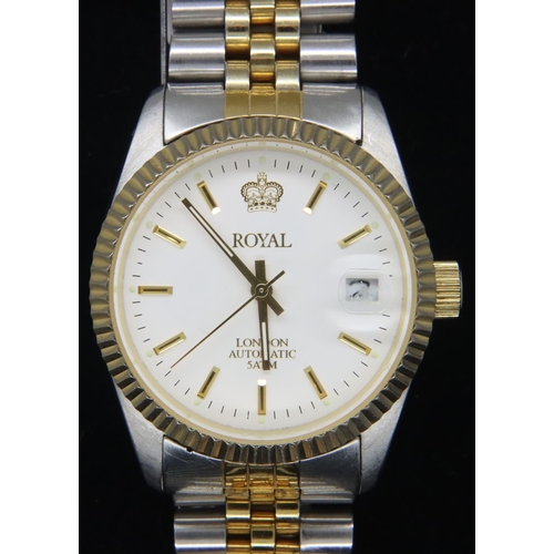 108 - Royal London; gents automatic wristwatch. P&P Group 1 (£14+VAT for the first lot and £1+VAT for subs... 