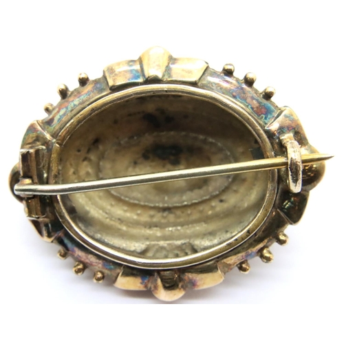 3 - Presumed 9ct gold Victorian pin brooch, 4.4g. P&P Group 1 (£14+VAT for the first lot and £1+VAT for ... 