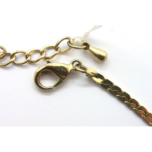 4 - 9ct gold bracelet, 3.8g. P&P Group 1 (£14+VAT for the first lot and £1+VAT for subsequent lots)