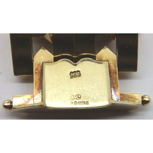 67 - 14ct gold heavy bracelet, 52.4g. P&P Group 1 (£14+VAT for the first lot and £1+VAT for subsequent lo... 