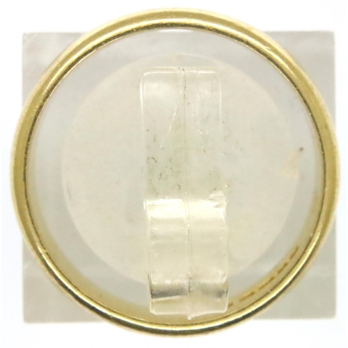 80B - 22ct gold band ring, 6.1g. P&P Group 1 (£14+VAT for the first lot and £1+VAT for subsequent lots)