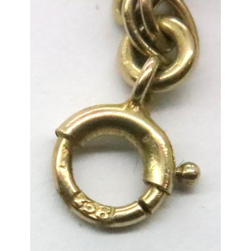 80C - 9ct gold chain, L: 55 cm, 11.9g. P&P Group 1 (£14+VAT for the first lot and £1+VAT for subsequent lo... 