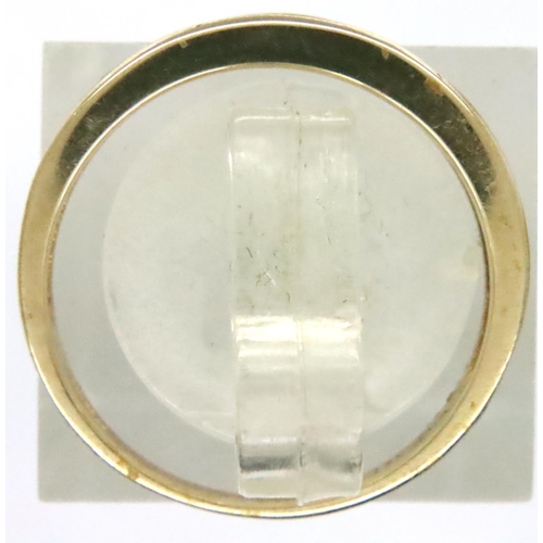 80D - 9ct gold emerald and diamond ring, size Q. P&P Group 1 (£14+VAT for the first lot and £1+VAT for sub... 