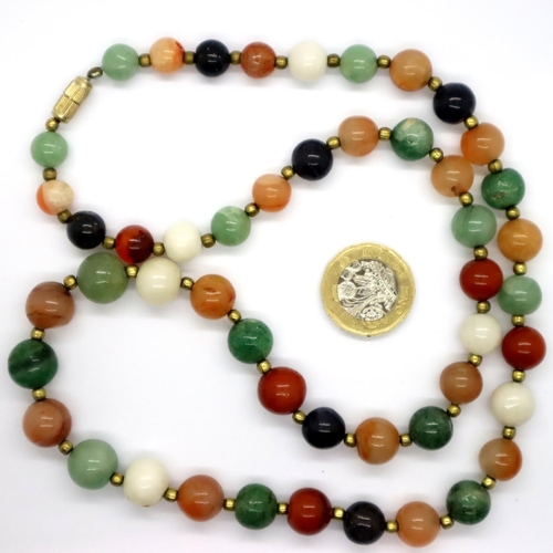 83 - Two Scottish hardstone necklaces. P&P Group 1 (£14+VAT for the first lot and £1+VAT for subsequent l... 