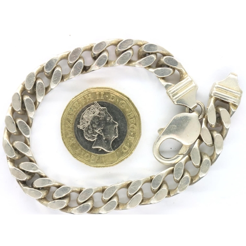 96 - 925 silver chain bracelet, L: 19 cm, 28g. P&P Group 1 (£14+VAT for the first lot and £1+VAT for subs... 