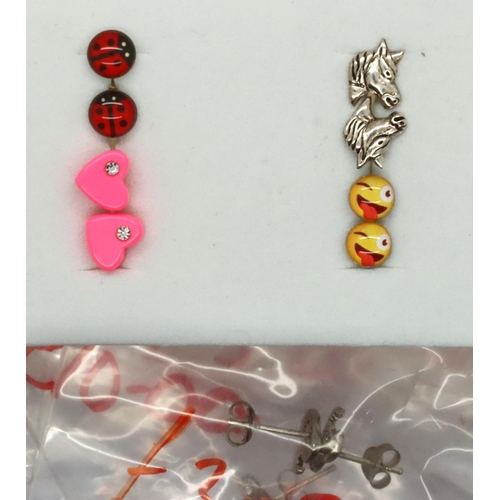 97 - Fifty pairs of silver earrings. P&P Group 1 (£14+VAT for the first lot and £1+VAT for subsequent lot... 