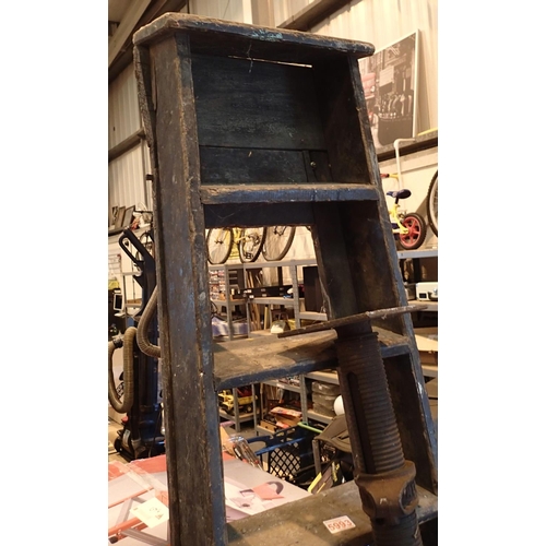 1776 - Large eight step wooden decorators step ladders. Not available for in-house P&P, contact Paul O'Hea ... 