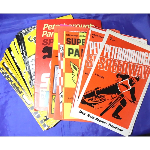 3066 - Speedway programmes; Coventry 1965-1988 (42) and Peterborough 1969-1987 (22). P&P Group 2 (£18+VAT f... 