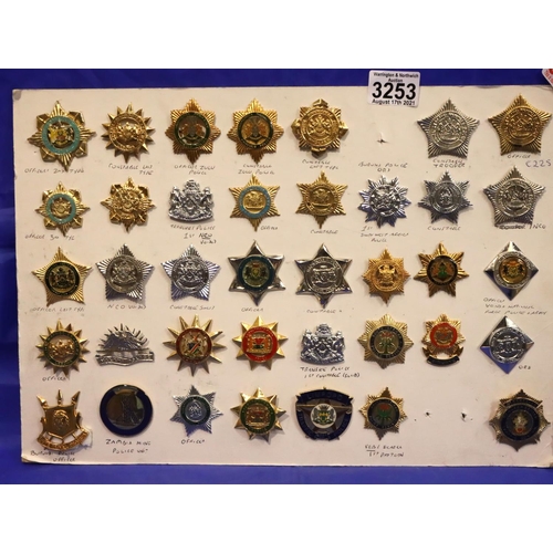 3253 - A collection of thirty eight South African military cap badges. P&P Group 2 (£18+VAT for the first l... 