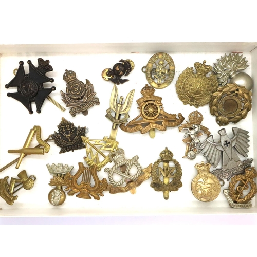 3256 - Twenty mainly British cap badges. P&P Group 1 (£14+VAT for the first lot and £1+VAT for subsequent l... 