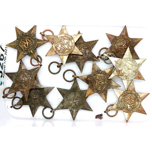 3267 - Ten British WWII Burma Stars. P&P Group 2 (£18+VAT for the first lot and £3+VAT for subsequent lots)