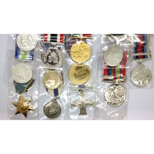 3278 - Collection of replica medals (12). P&P Group 1 (£14+VAT for the first lot and £1+VAT for subsequent ... 