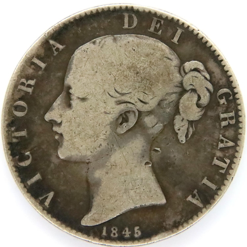 3003 - 1845 Silver Crown of Queen Victoria - Cinquefoil stops. P&P Group 1 (£14+VAT for the first lot and £... 