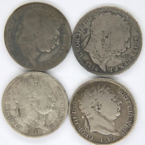 3039 - Four silver Sixpences of George III. P&P Group 1 (£14+VAT for the first lot and £1+VAT for subsequen... 