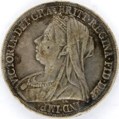 3041 - 1896 silver crown of Queen Victoria (LX). P&P Group 1 (£14+VAT for the first lot and £1+VAT for subs... 