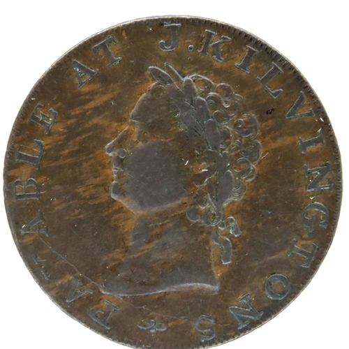 3048 - 1795 Brunswick Halfpenny - J Kilvingtons payable token. P&P Group 1 (£14+VAT for the first lot and £... 