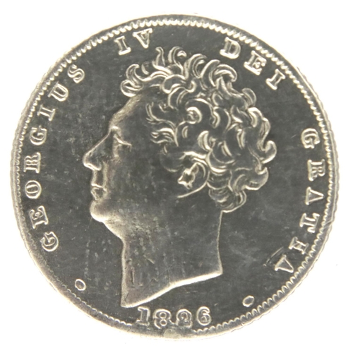 3050 - 1826 silver Sixpence of George IV. P&P Group 1 (£14+VAT for the first lot and £1+VAT for subsequent ... 