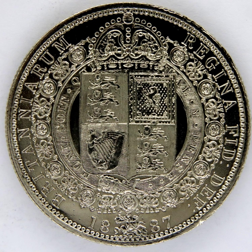 3061 - 1887 silver Half Crown of Queen Victoria. P&P Group 1 (£14+VAT for the first lot and £1+VAT for subs... 