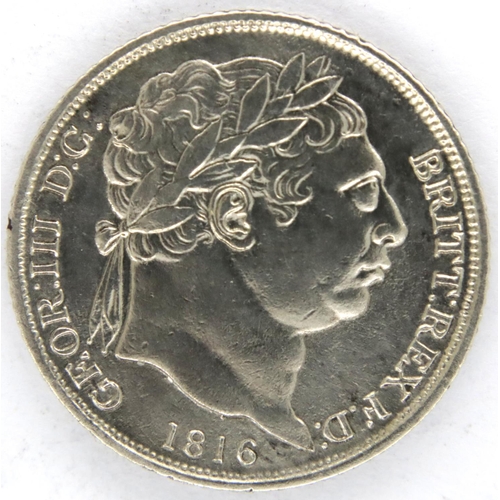 3072 - 1816 silver Sixpence of George III. P&P Group 1 (£14+VAT for the first lot and £1+VAT for subsequent... 