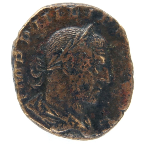 3077 - 245AD Philip the Arab bronze Sestertius. P&P Group 1 (£14+VAT for the first lot and £1+VAT for subse... 