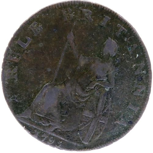 3081 - 1795 Halfpenny to Hampshire / Emsworth Token. P&P Group 1 (£14+VAT for the first lot and £1+VAT for ... 