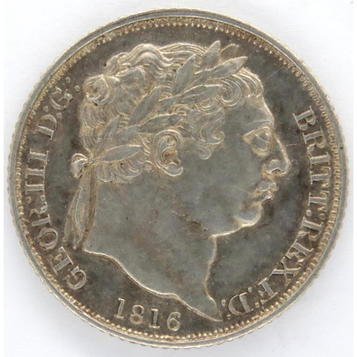 3086 - 1816 silver Sixpence of George III. P&P Group 1 (£14+VAT for the first lot and £1+VAT for subsequent... 