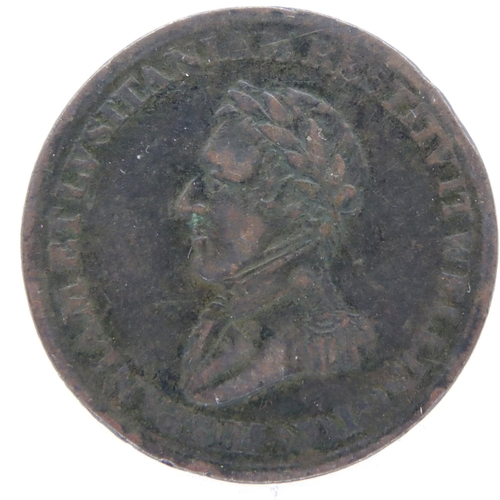 3092 - 1812 Salamanca; Duke of Wellington Half Penny Token. P&P Group 1 (£14+VAT for the first lot and £1+V... 