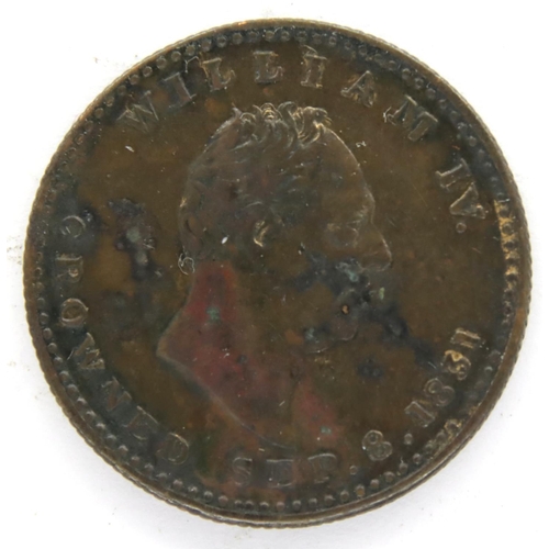 3096 - 1831 William IV Political Medalet, once Gilt. P&P Group 1 (£14+VAT for the first lot and £1+VAT for ... 