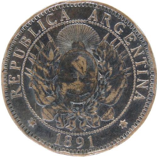 3103 - 1891 Republic of Argentina 2 Centavos. P&P Group 1 (£14+VAT for the first lot and £1+VAT for subsequ... 