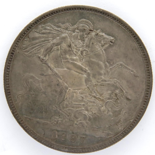 3108 - 1887 silver Crown of Queen Victoria - Jubilee edition. P&P Group 1 (£14+VAT for the first lot and £1... 