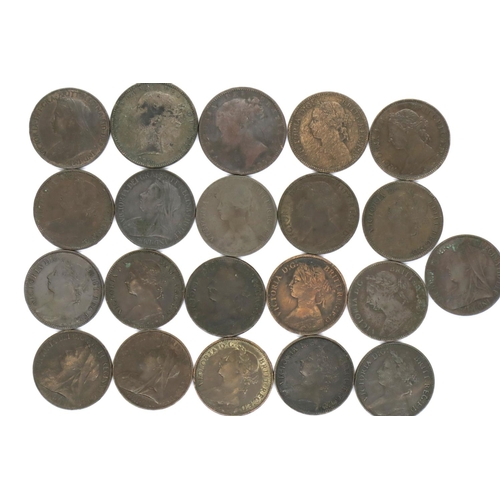 3111 - Collection of Victorian bronze farthings. P&P Group 1 (£14+VAT for the first lot and £1+VAT for subs... 