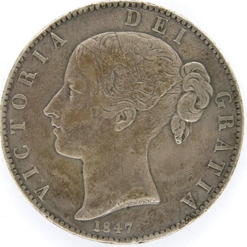 3116 - 1847 silver Crown of Queen Victoria (XI). P&P Group 1 (£14+VAT for the first lot and £1+VAT for subs... 