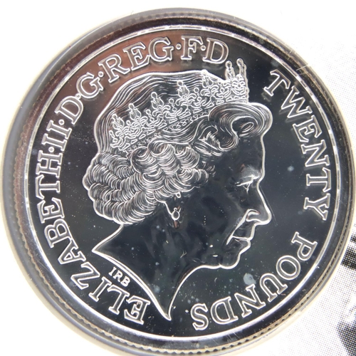 3122 - 2013 UNC silver unopened Bullion; First ever £20 coin. P&P Group 1 (£14+VAT for the first lot and £1... 