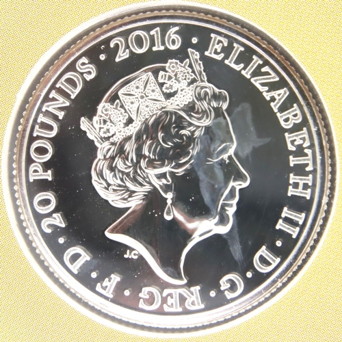 3126 - 2016 UNC silver unopened Bullion; 90th Birthday HRH £20 coin. P&P Group 1 (£14+VAT for the first lot... 