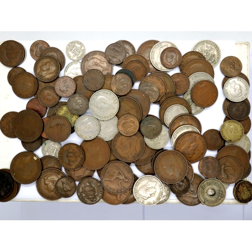 3147 - Coin collection; coins of George VI including territories and some silver. P&P Group 2 (£18+VAT for ... 