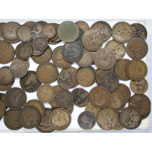 3148 - Mixed coins of Queen Victoria, Edward VII and George V. P&P Group 2 (£18+VAT for the first lot and £... 