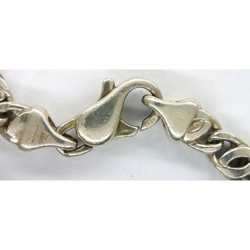 112 - 925 silver curb neck chain, L: 50 cm. P&P Group 1 (£14+VAT for the first lot and £1+VAT for subseque... 