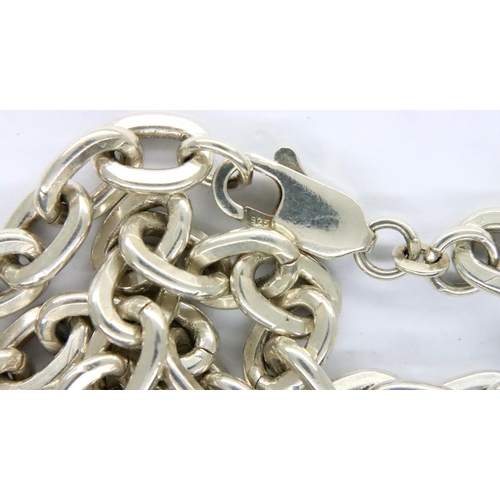 113 - 925 silver neck chain, L: 45 cm. P&P Group 1 (£14+VAT for the first lot and £1+VAT for subsequent lo... 