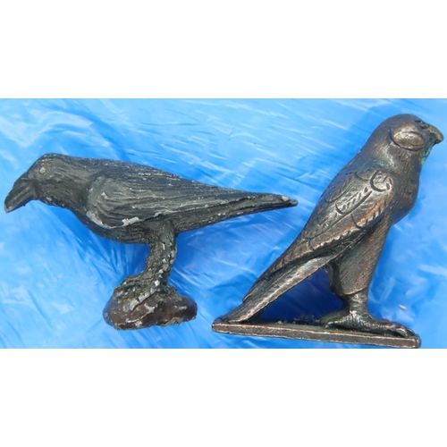 143 - Two small bronze bird figurines, largest H: 35 mm. P&P Group 1 (£14+VAT for the first lot and £1+VAT... 